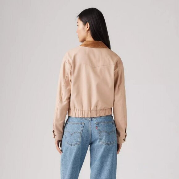 Levi's Bomber Corduroy Collar In Light Pink Size XL - Picture 2 of 8
